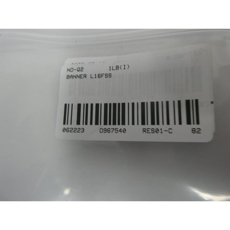 Banner 17567 FIBER OPTIC SENSOR STAINLESS EXTENDED RANGE LENS SENSOR PARTS AND ACCESSORY L16FSS